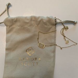 KendraScott Gold Pendant Necklace Iridescent Drusy